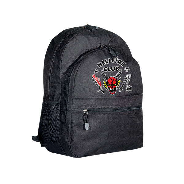 HellFire Club Backpack Σακίδιο πλάτης σε Μαύρο Χρώμα