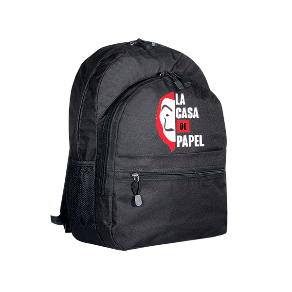 La Casa De Papel Money Heist Backpack Σακίδιο πλάτης Μαύρο