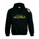 ASHOKA STAR WARS Hoodies Μαύρο με Στάμπα εμπρός και πίσω