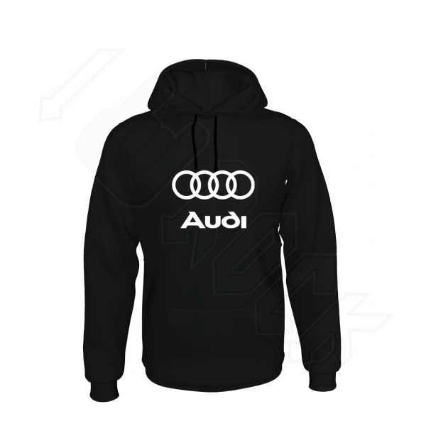 AUDI Ανδρικό Φούτερ με Κουκούλα Μαύρο