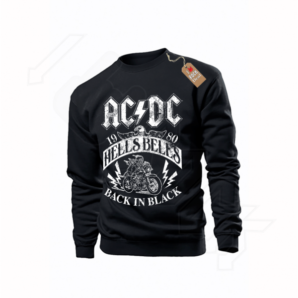 ACDC Hells Bells Φούτερ Μαύρο