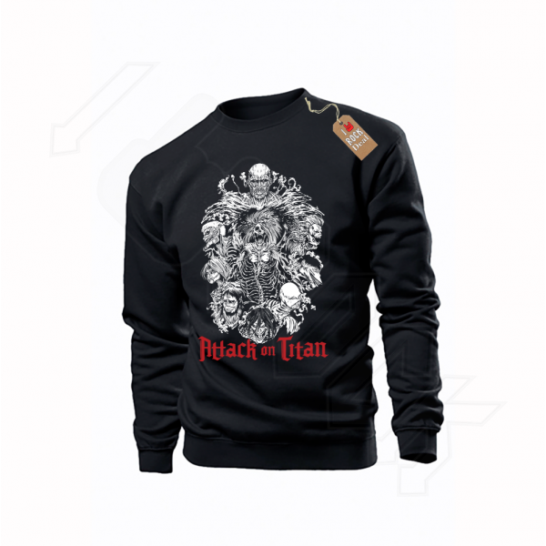 Attack on Titan Φούτερ Μαύρο Unisex