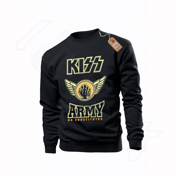KISS Φούτερ Μαύρο Unisex
