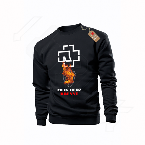 Rammstein MEIN HERZ BRENNT Φούτερ Μαύρο Unisex