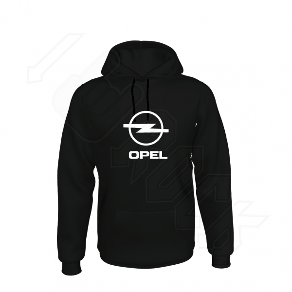 OPEL Ανδρικό Φούτερ με Κουκούλα Μαύρο