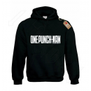 ONE PUNCH MAN Hoodies Μαύρο με Στάμπα εμπρός και πίσω