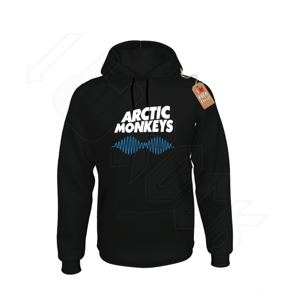 Arctic Monkeys Unisex Φούτερ με Κουκούλα Μαύρο