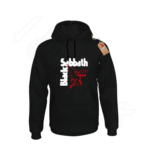 Black Sabbath Unisex Φούτερ με Κουκούλα Μαύρο