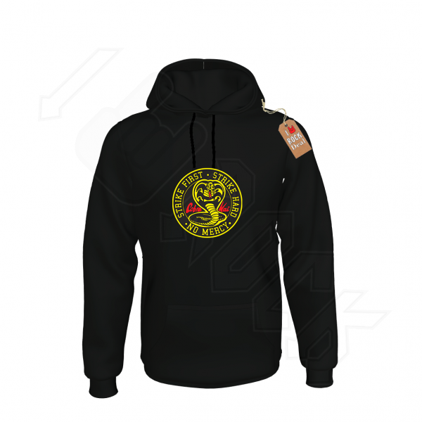 Cobra Kai Ανδρικό Φούτερ με Κουκούλα Μαύρο