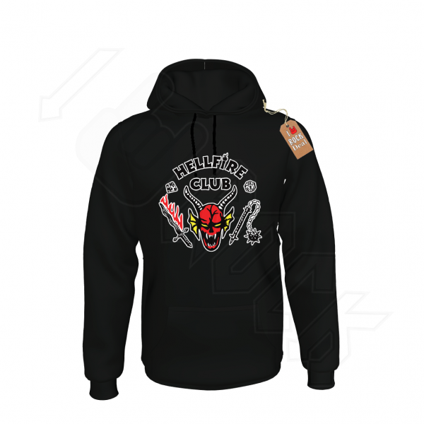 HELLFIRE Club, Join The Club Stranger Things Unisex Φούτερ με κουκούλα Μαύρο
