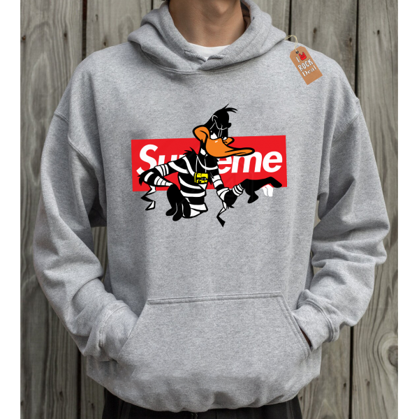 Supreme Daffy Φούτερ με Κουκούλα σε Γκρί Χρώμα
