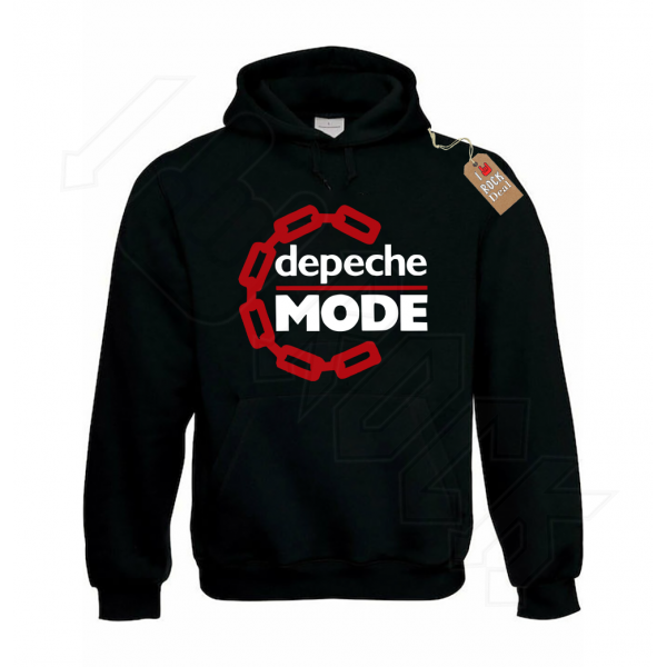 DEBECHE MODE Φούτερ Ενηλίκων-παιδικό Μαύρο με Κουκούλα