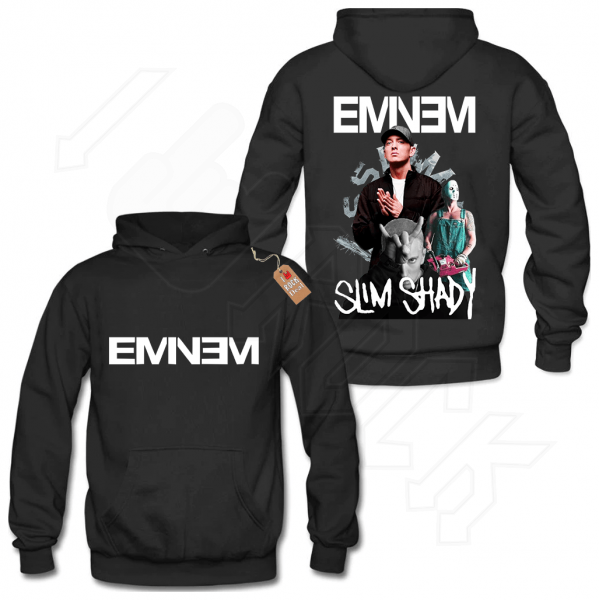 EMINEM SLIM SHADY Hoodies σε Μαύρο Χρώμα