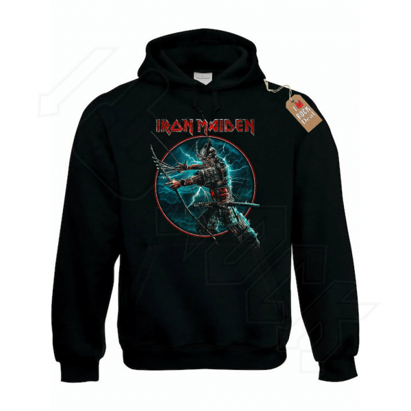 iron maiden Unisex Φούτερ Μαύρο με Κουκούλα