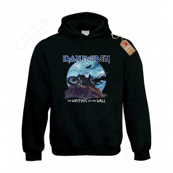 iron maiden Unisex Φούτερ Μαύρο με Κουκούλα