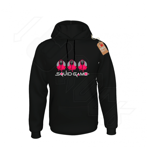 Squid Game B hooded Φούτερ με Κουκούλα Μαύρο Ανδρικό