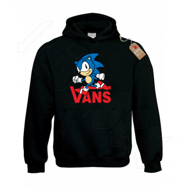 VANS Sonic Unisex Φούτερ με κουκούλα Μαύρο