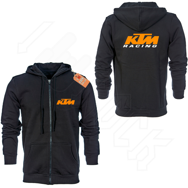 KTM Ζακέτα Φούτερ με Κουκούλα σε Μαύρο