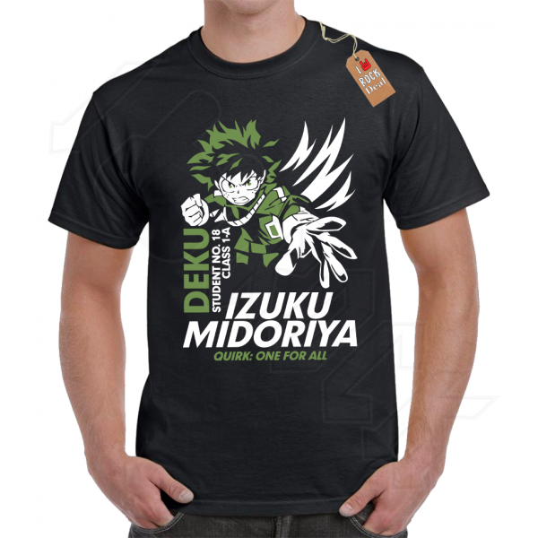 My Hero Academia T-Shirt Μαύρο