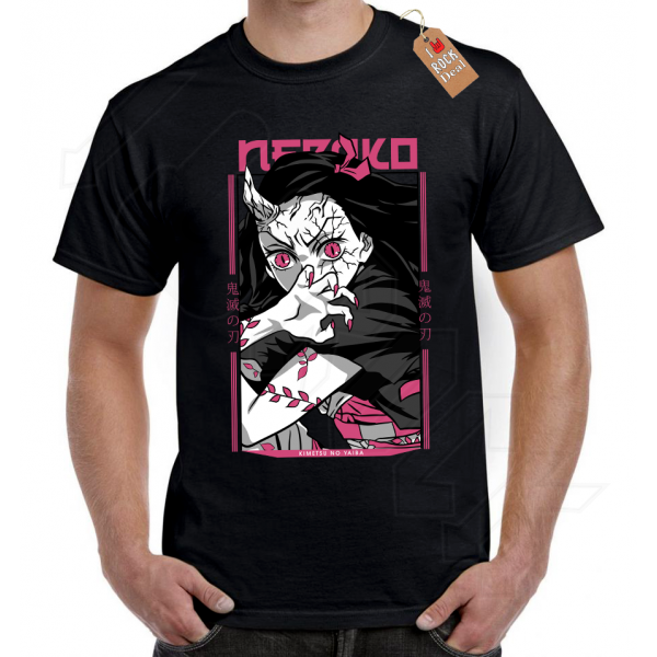Demon Slayer Nezuko T-Shirt Μαύρο