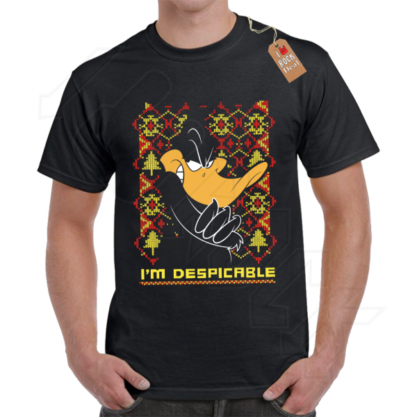 Daffy Duck I'M DESPICABLE T-Shirt Μαύρο