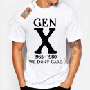 Gen X 1965-1980 We Don't Care T-shirt Σε Μαύρο Χρώμα