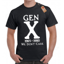 Gen X 1965-1980 We Don't Care T-shirt Σε Γκρί Χρώμα