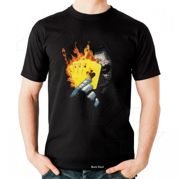 JOKER Why so Serious Poker T-Shirt Μαύρο