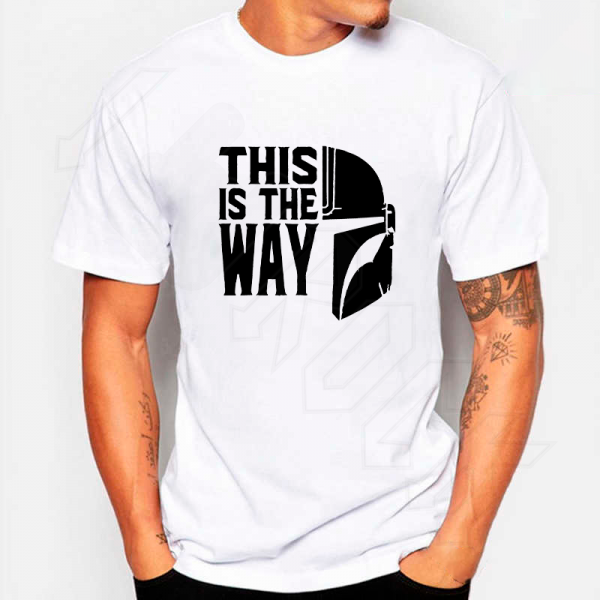 Mandalorian this is the Way Bounty Hunter T-Shirt Άσπρο