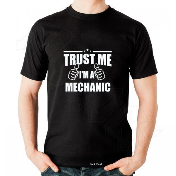 Trust me I'm a Mechanic T-Shirt Μαύρο