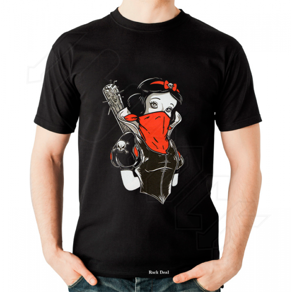 Χιονάτη T-Shirt Μαύρο