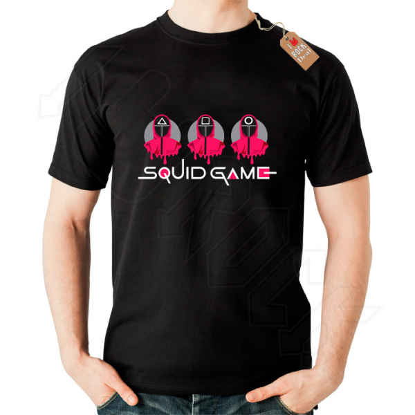 Squid Game T-shirt Μαύρο
