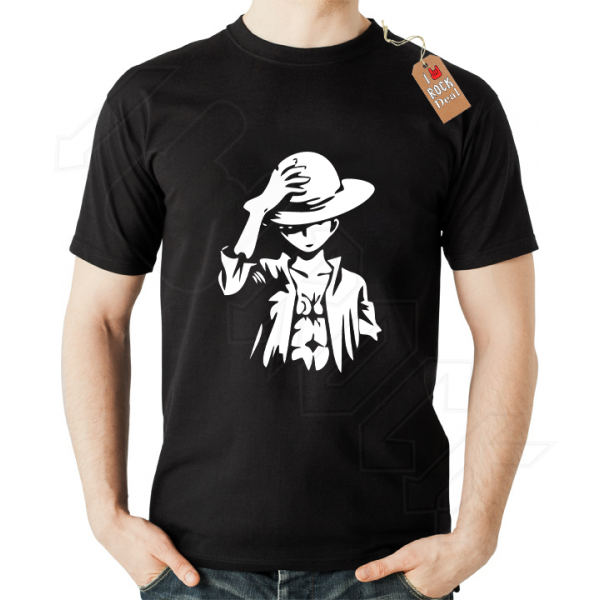 One Piece Monkey D.Luffy T-Shirt Μαύρο