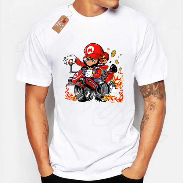 Super Mario T-Shirt Λευκό