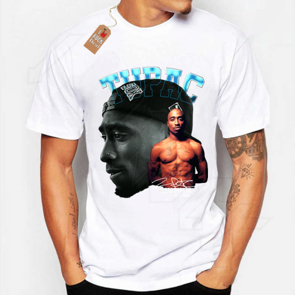 TUPAC 2PAC T-Shirt Λευκό