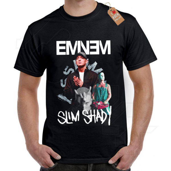 EMINEM T-shirt Μαύρο