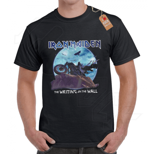 IRON MAIDEN THE WRITING AN THE WALL T-shirt Μαύρο