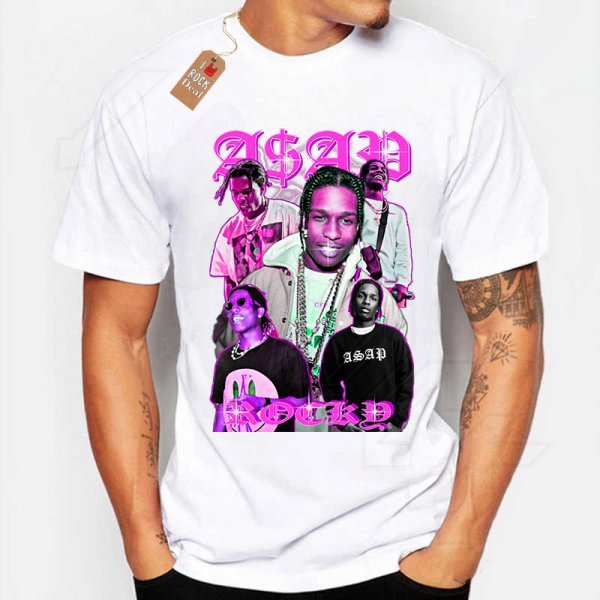 ASAP ROCKY T-Shirt Λευκό