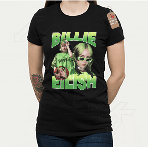 Billie Eilish T-shirt Μαύρο