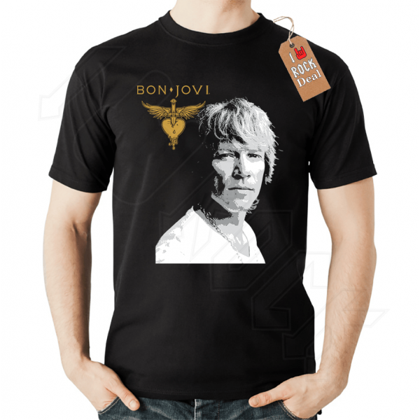 Bon Jovi T-Shirt Μαύρο