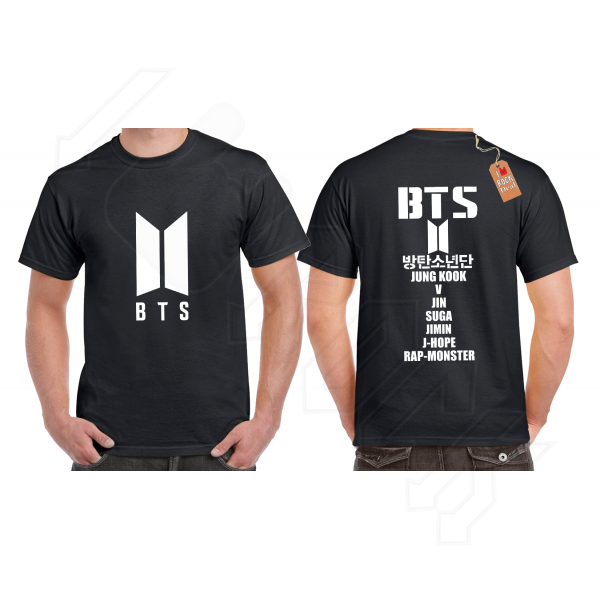 BTS Names T-shirt Μαύρο