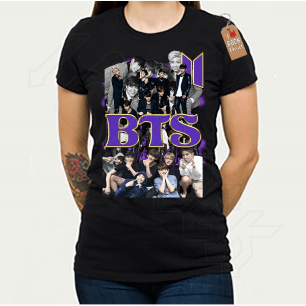 BTS T-shirt Μαύρο