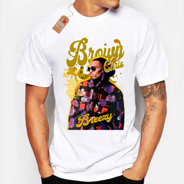 CHRIS BROWN BREEZY T-Shirt Λευκό