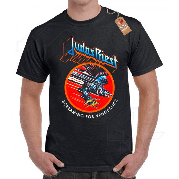 JUDAS PRIEST Screaming for Vengeance T-shirt Μαύρο