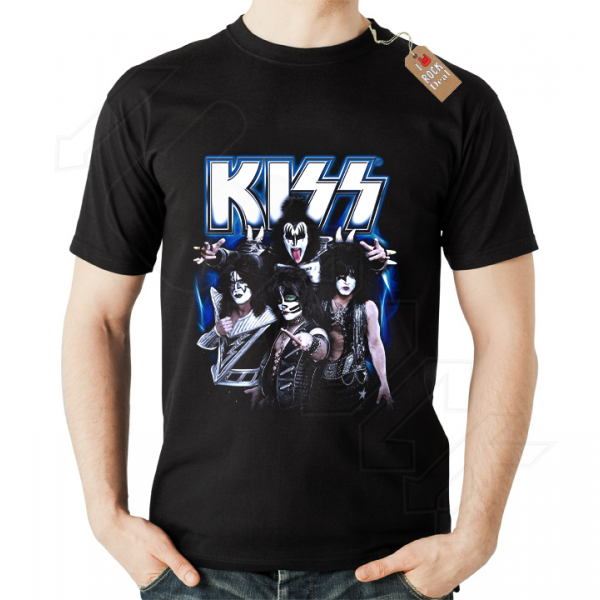 KISS T-Shirt Μαύρο