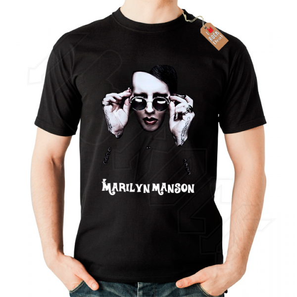 Marilyn Manson T-shirt Μαύρο