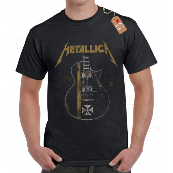 Metallica Guitar T-Shirt Μαύρο