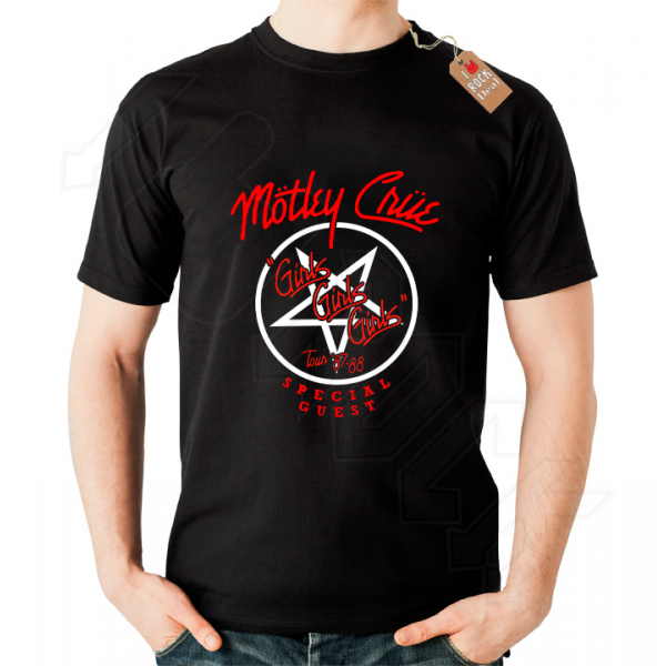 Motley Crue T-shirt Μαύρο