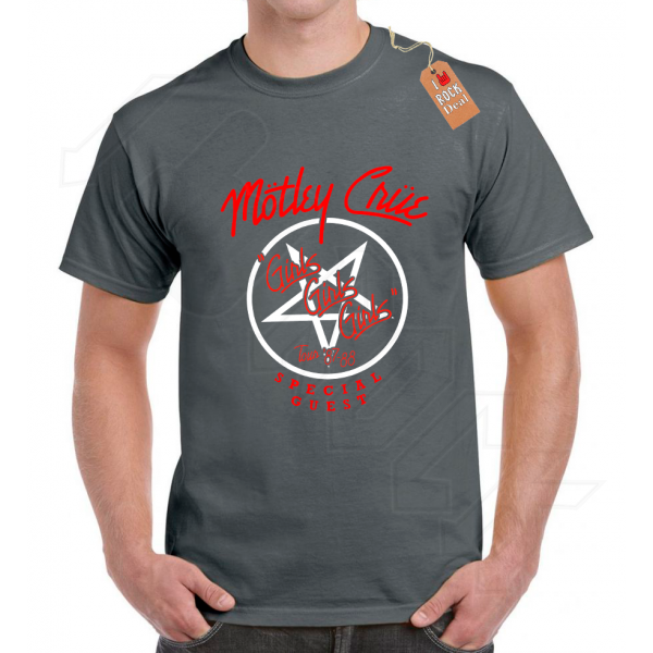 Motley Crue T-shirt Γκρί