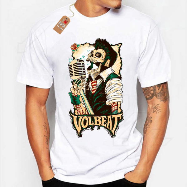 VOLBEAT T-Shirt Λευκό